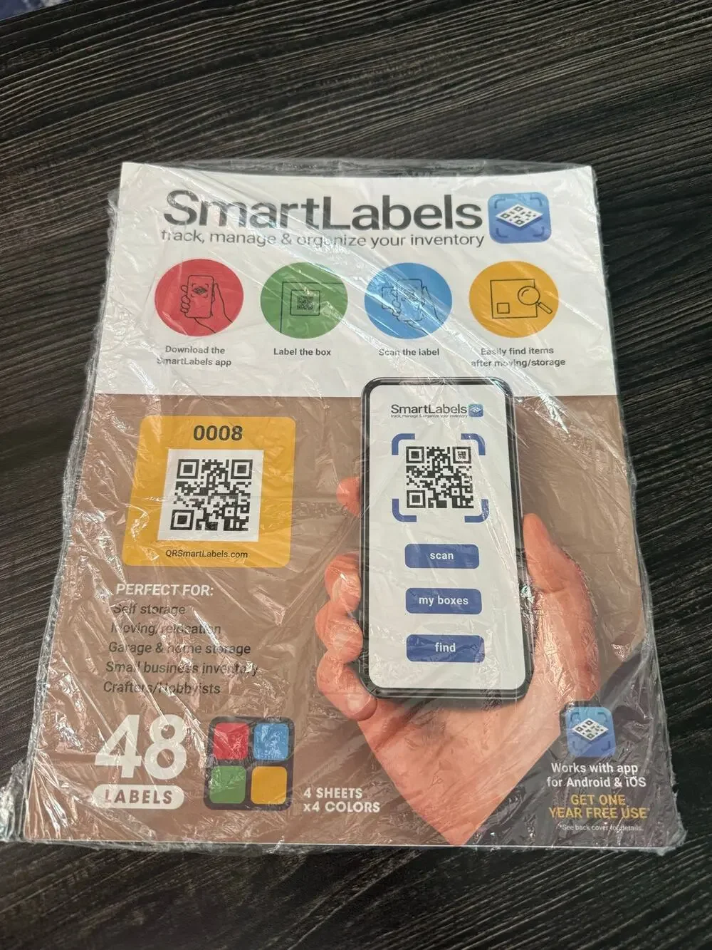 NIP Smart Label QR Code Inventory and Organization Sticker Sheets